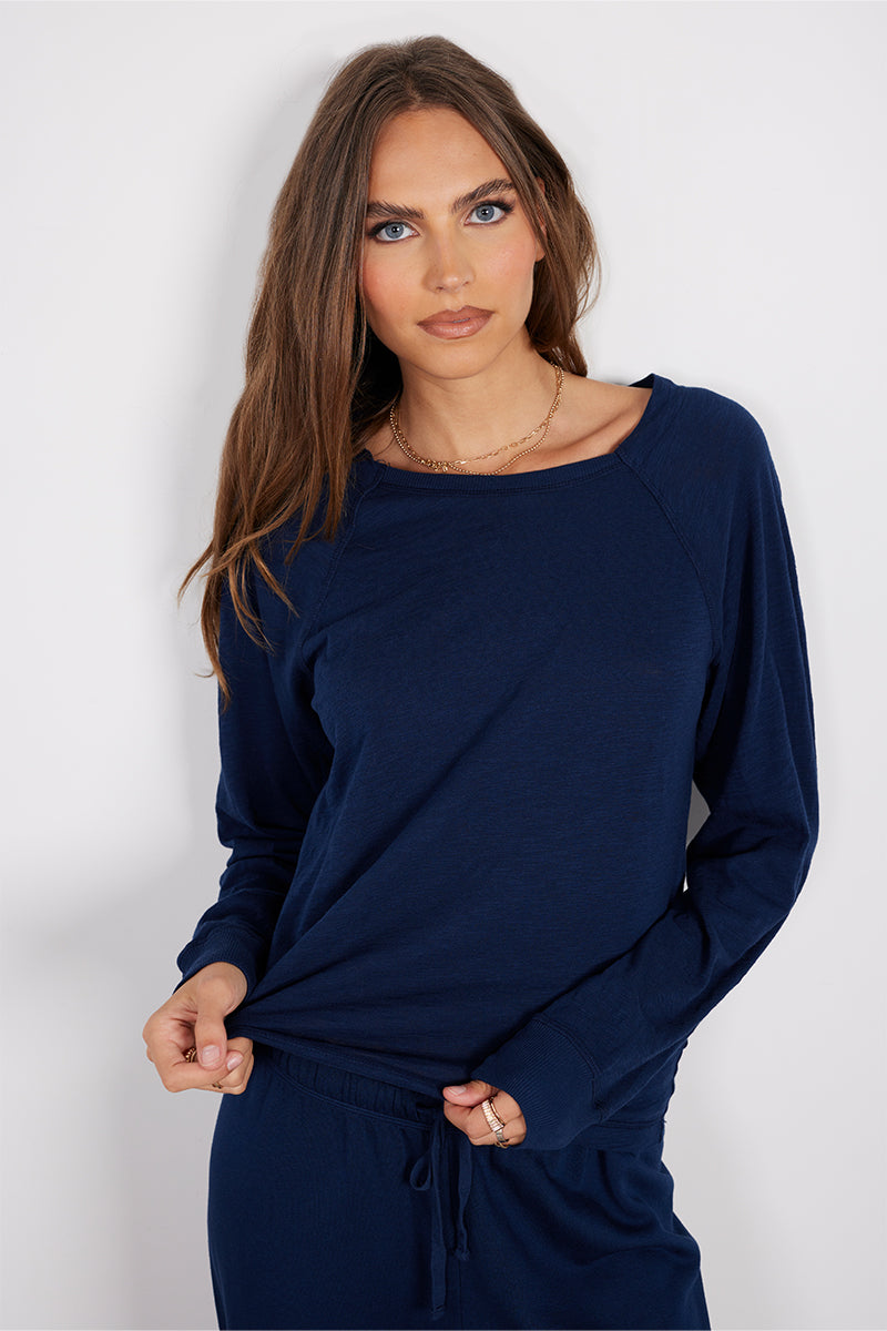 LONG SLEEVE CREWNECK RAGLAN TEE