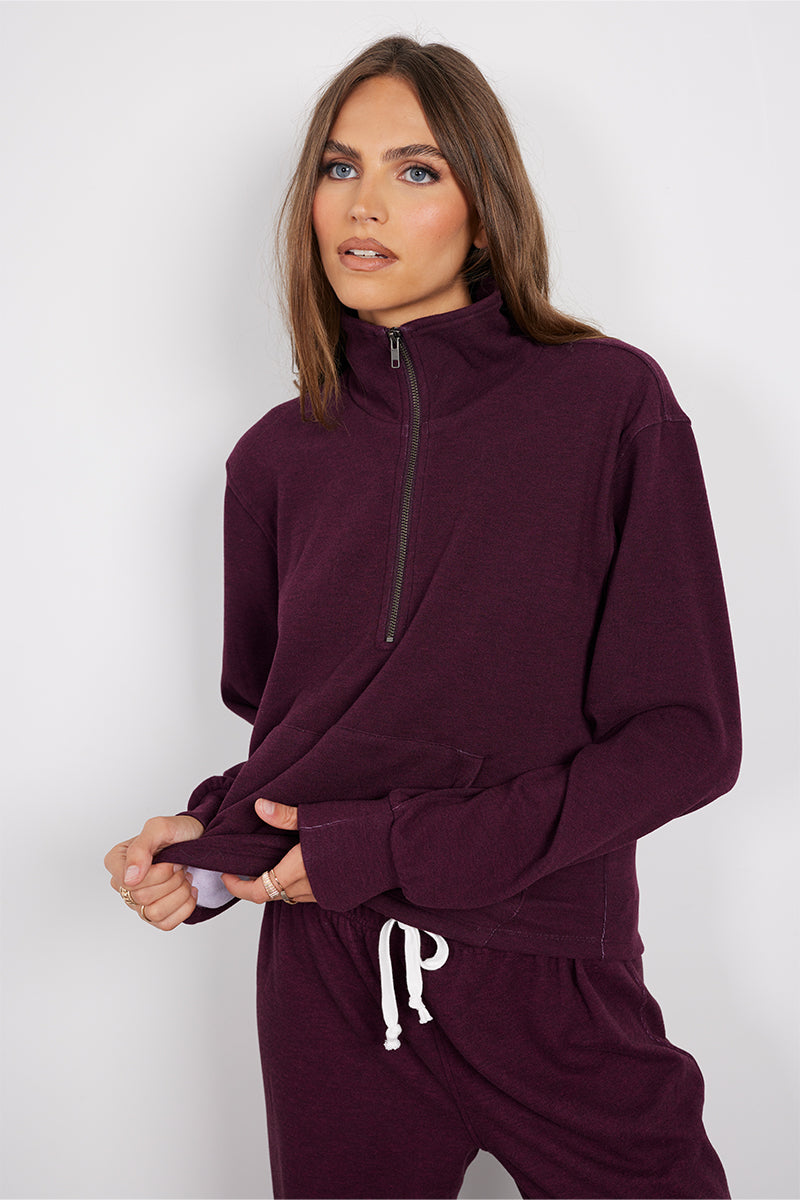 1/2 ZIP FUNNEL PULLOVR