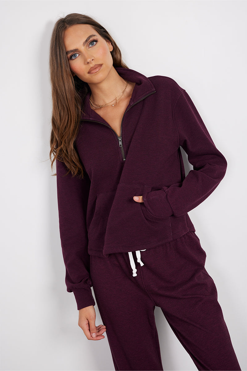 1/2 ZIP FUNNEL PULLOVR