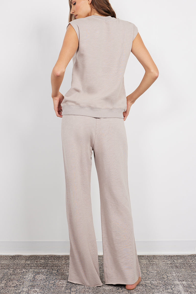 WIDE LEG DRAWSTRING PANT