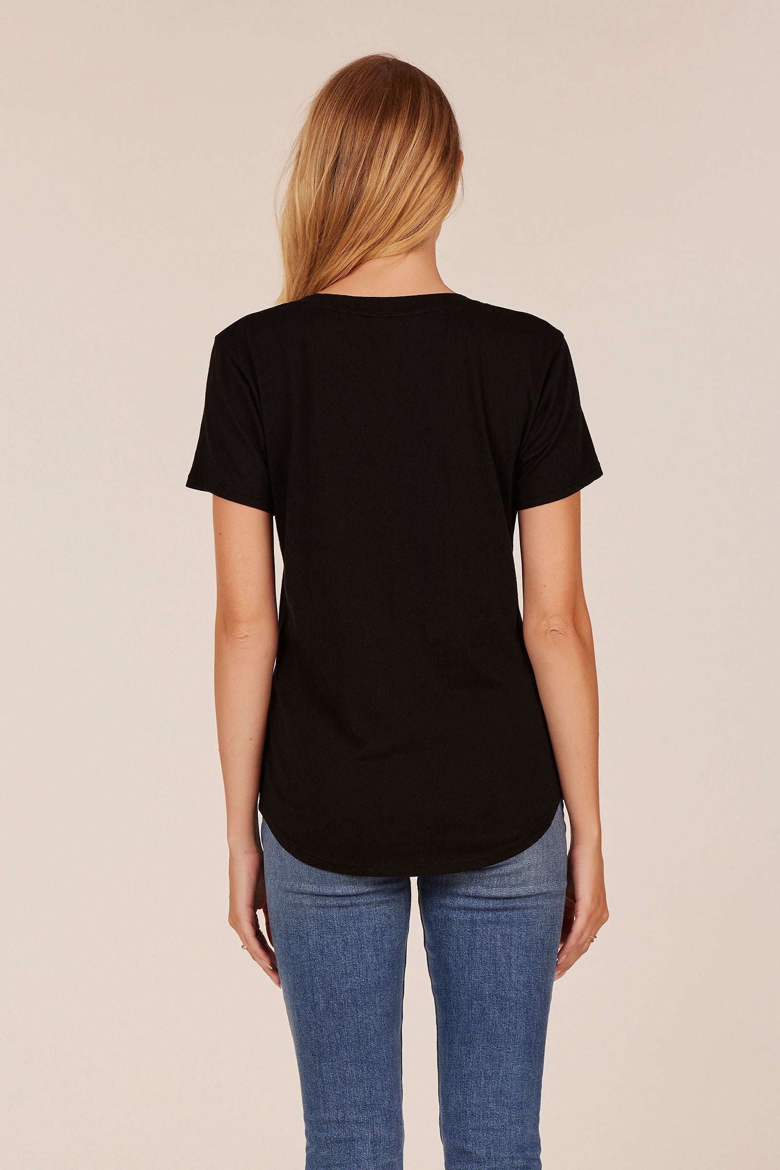 V-NECK JERSEY TEE